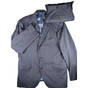 J.Hilburn Mens Suit Italian Fabric Made Portugal by‎ GDW Blazer 46L Pants 36x30